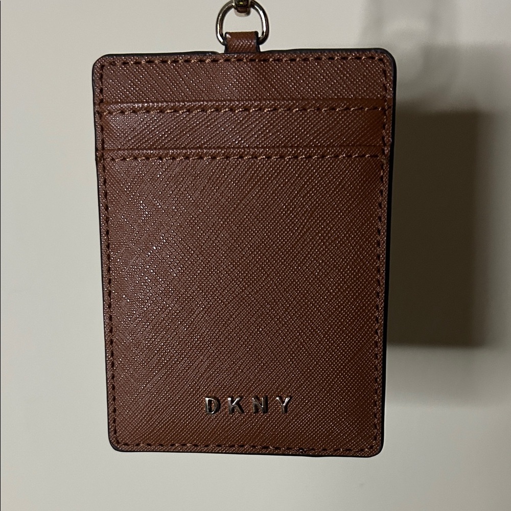 DKNY Brown Leather Card Holder